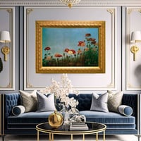 لوحة جدارية كلاسيكية مطبوعة ومغلفة بالزجاج - الفنا...