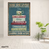 لوحة جدارية مطبوعة على لوح اكريلك - كتب