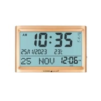 ساعة مكتبية وجدارية رقمية اصدار حديث من الحرمين -...