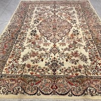 سجاد ايراني كشمر صوف - صناعة و نسيج يدوي | مقاس: 2...