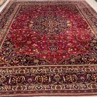 سجاد ايراني مشهد - صناعة و نسيج يدوي | مقاس: 3.05x...