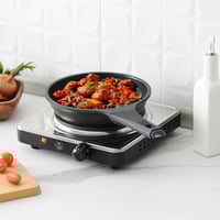 موقد كهربائي ستيل بشعلة واحدة مع مفتاح للتحكم بالح...