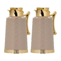 طقم ترمس حراري للقهوة والشاي من السيف - سعة 1 لتر...