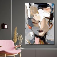 لوحة جدارية مطبوعة فنية وديكور - امرأه تجريدية