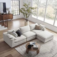 كنب زاوية مودرن - لون اوف وايت