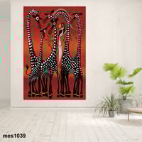 لوحة جدارية مطبوعة فنية وديكور - زرافة