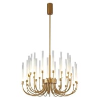 انارة سقف معلقة ثريا سكولاري دائري ليد و لون ذهبي...