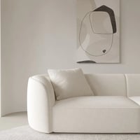 كنب بوكليه 4 مقاعد مودرن - لون ابيض