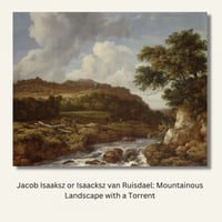 لوحة جدارية كلاسيكية مطبوعة ومغلفة بالزجاج - الفنا...