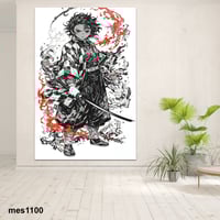 لوحة جدارية مطبوعة على لوح اكريلك من انمي قاتل الش...