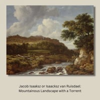 لوحة جدارية كلاسيكية مطبوعة ومغلفة بالزجاج - الفنا...