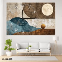 ساعة حائط أكريليك مستطيلة بتصميم تجريدي مستوحى من...