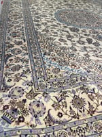 سجاد ايراني نائين صوف وحرير - صناعة و نسيج يدوي |...