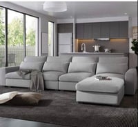 كنب زاوية للصاله - بيج