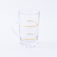 طقم بيالات و فناجين شاي مذهبة بزخرفة عصرية وانيقة