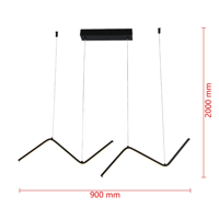 اضاءة سقف معلقة - ثريا علاقي تصميم مودرن