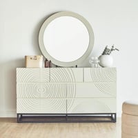 تسريحة مع وحدات تخزين بدون المرآة