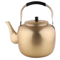 ابريق شاي المنيوم بنمط كوري من السيف - لون ذهبي -...