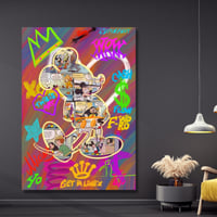 لوحة جدارية فنية مطبوعة - ميكي ماوس - بوب ارت