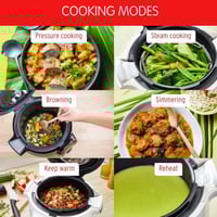 محضرة طعام كوكيو + كونكت متعددة الوظائف 6 اوضاع طه...