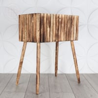 طقم أحواض مستطيلة من أوتاد خشبية - بأرجل يمكن فكها...