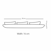 طقم صحن بيضاوي مع 3 زبادي زجاج بزخرفة بلاتينية من...