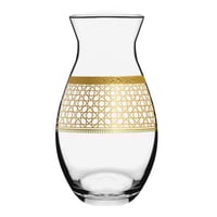 مزهرية كريستال بزخرفة ذهبية مستوحاة من الطراز الان...