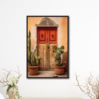 لوحة جدارية كنفاس مطبوعة - باب تراثي