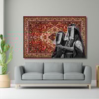 لوحة مطبوعة - ديكور جدارية لنساء مع زخرفة الزل الا...