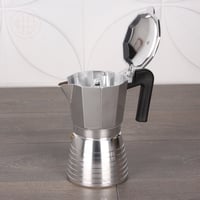 ركوة وغلاية صنع القهوة السوداء والعربية فضي مقلم ب...