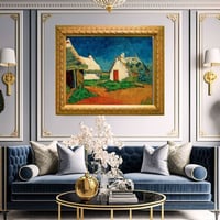 لوحة جدارية كلاسيكية مطبوعة ومغلفة بالزجاج - الفنا...