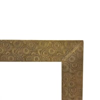 مرايا نحاس مزخرف معتق ذهبي