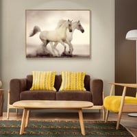 الخيل - لوحة جدارية مطبوعة ديكور جداري