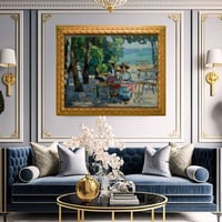 لوحة جدارية كلاسيكية مطبوعة ومغلفة بالزجاج - الفنا...