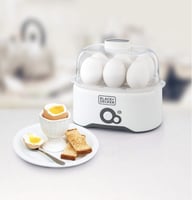 بلاك اند ديكر طباخة بيض - ابيض، 6 بيضات