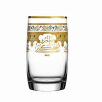 طقم كاسات كريستال فاخرة بزخرفة ذهبية مفردات مختلفة...