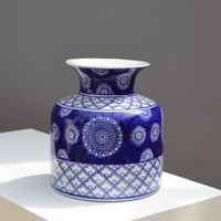 مزهرية أسطوانية من السيراميك ذات عنق صغير - أنماط...