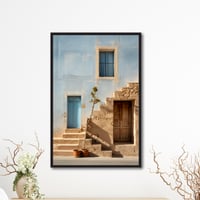 لوحة جدارية كنفاس مطبوعة - مبنى قديم