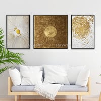 طقم من 3 لوحات جدارية مطبوعة - الفن التجريدي