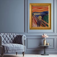 لوحة جدارية كلاسيكية مطبوعة ومغلفة بالزجاج - الفنا...