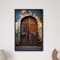 لوحة جدارية كنفاس مطبوعة - باب تراثي