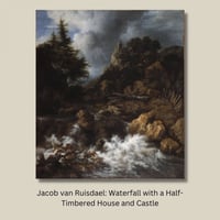 لوحة جدارية كلاسيكية مطبوعة ومغلفة بالزجاج - الفنا...