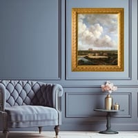 لوحة جدارية كلاسيكية مطبوعة ومغلفة بالزجاج - الفنا...