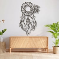 منحوتة خشبية لوحة ديكور نقشة BOHO بوهيمي