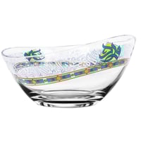 زبدية زجاجية مذهبة فاخرة بزخرفة عريقة من الخط العر...