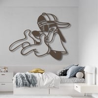 منحوتة خشبية لوحة ديكور لغرف الاطفال