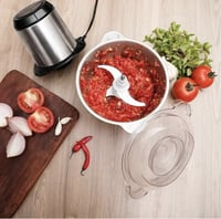 مفرمة خضار و لحوم كهربائية ستيل من DLC - سعة 4 لتر...