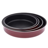 طقم صواني فيترو خبز دائرية غير لاصقة من السيف، 4 ق...