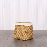 حوض اصيص فخار خارجي وداخلي منقوش مع إطار بيج - بمق...