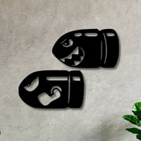 طقم لوحتين منحوتة خشبية لوحة ديكور - رصاصة